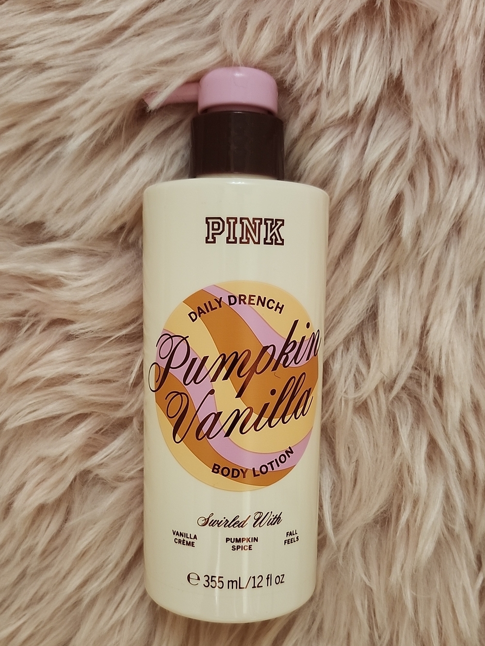 Brand New PINK Victoria's Secret DAILY DRENCH PUMPKIN VANILLA Body Lotion